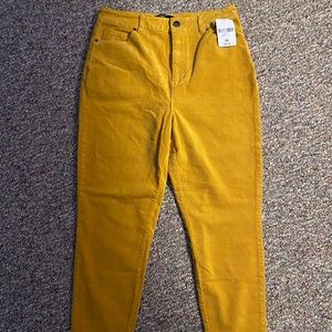 Forever 21 yellow corduroy NWT